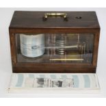 A Wilson Warden & Co, London barograph with Negretti & Zambra recording sheets.