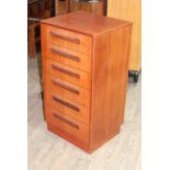 A G-Plan Fresco teak chest of drawers, width 54cm, depth 45cm & height 99.5cm. Condition - good,