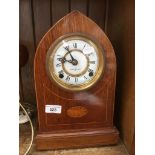 An inlaid lancelot bracket clock