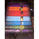 A Bloomsbury cased set of Harry Potter books