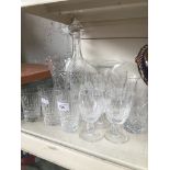 Selection of glassware inc. a decanter