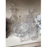 Glassware inc. two decanters