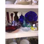 Art glass items including Holmegaard & Vasart (approx 15)