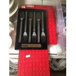 Retro boxed Viners Sable cutlery - forks, knives, dessert spoons