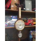A Weathermaster banjo hygrometer