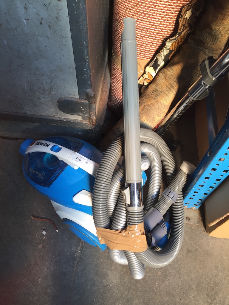 A Hoover Sprint cylinder vacuum cleaner.