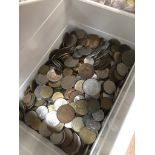 Tub of GB and World coins 4kg