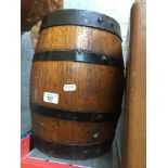 A small oak barrel