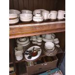 Brown Denby dinner ware approx. 50 pieces