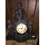 A Juliana figural clock.