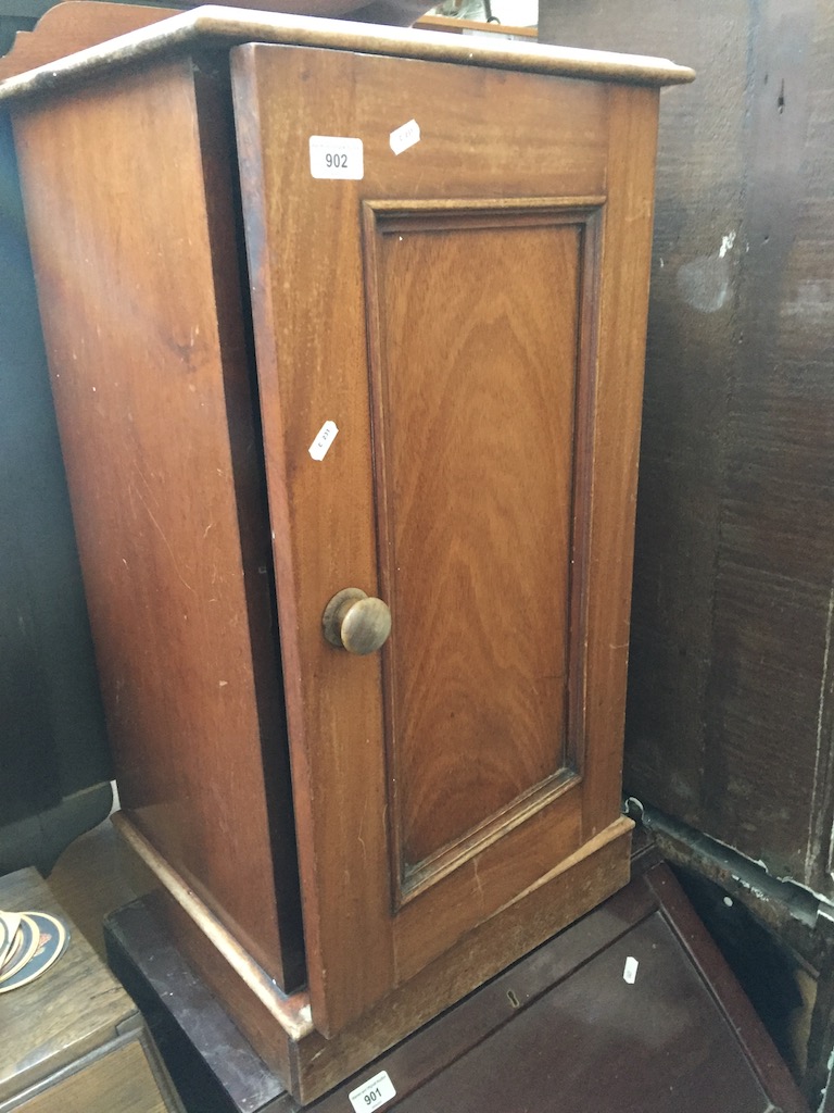 A mahogany pot cupboard