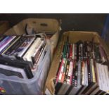 3 boxes of DVDs