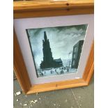 Pine framed Lowry print