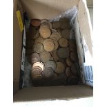 A box of over 200 pre decimal pennies