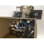 Box with numerous watches