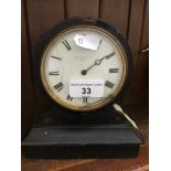 Russel's Ltd French ebonised wood mantel clock - AF.