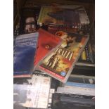 A box of DVDs