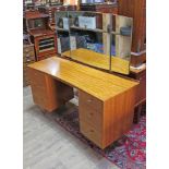 A retro sapele wood dressing table by Wrighton.