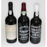 Three 75cl bottles of vintage port comprising Quinta Do Infantado 1998, Porta Krohn Colheita 1995