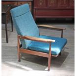 A "Manhattan" afromosia teak lounge chair with designed by George Fejer and Eric Phamphilon for