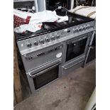 A Flavel Milano 100 gas 8 hob double oven range cooker