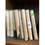 Eight Alfred Wainwright walking guide books