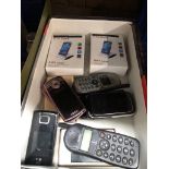 A box of mobile phones