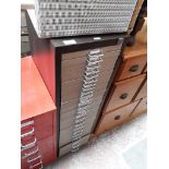A Triumph metal vintage multi drawer filing cabinet