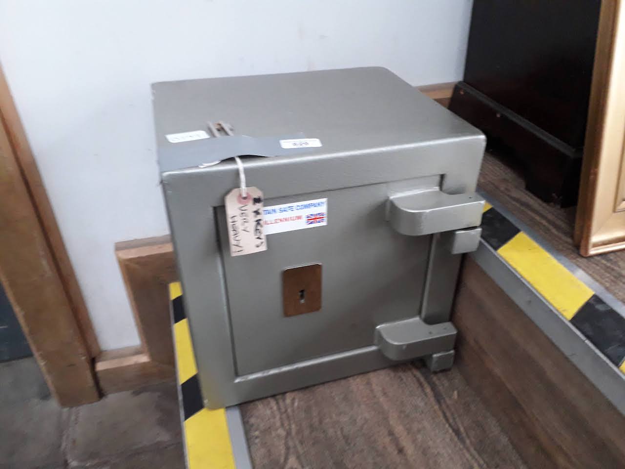 The Great Britain Safe Company, heavy duty small safe with two keys.