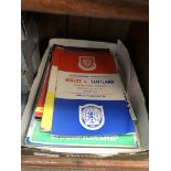 A box of 37 Wales International football programmes.