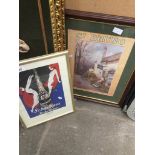 A Schweppe's advertising print and a Ogden's St. Bruno advertising print