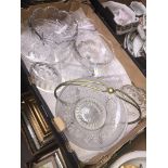 A box of mainly old glassware