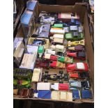 A box of appx 41 diecast vehicles including Corgi & Matchbox