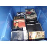 A box of CDs