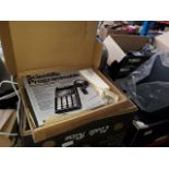 3 boxes of misc electrical items, including house phones, Epson R200 printer, Sinclair scientific