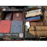 2 boxes of antiquarian books