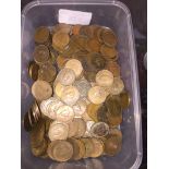 A tub of approx 200 GB farthings from Queen Victoria to Queen Elizabeth II.