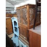 A continental Art Deco style gramophone cabinet (no workings).