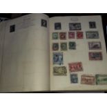 A box of stamp albums