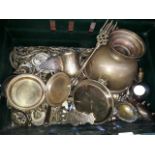 A collection of mainly brassware including a large quantity of horse brass etc.