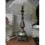Brass table lamp - needs re-wiring