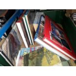 A box of books on Railway and on Motor Cycles