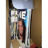 A box of PNE football programmes