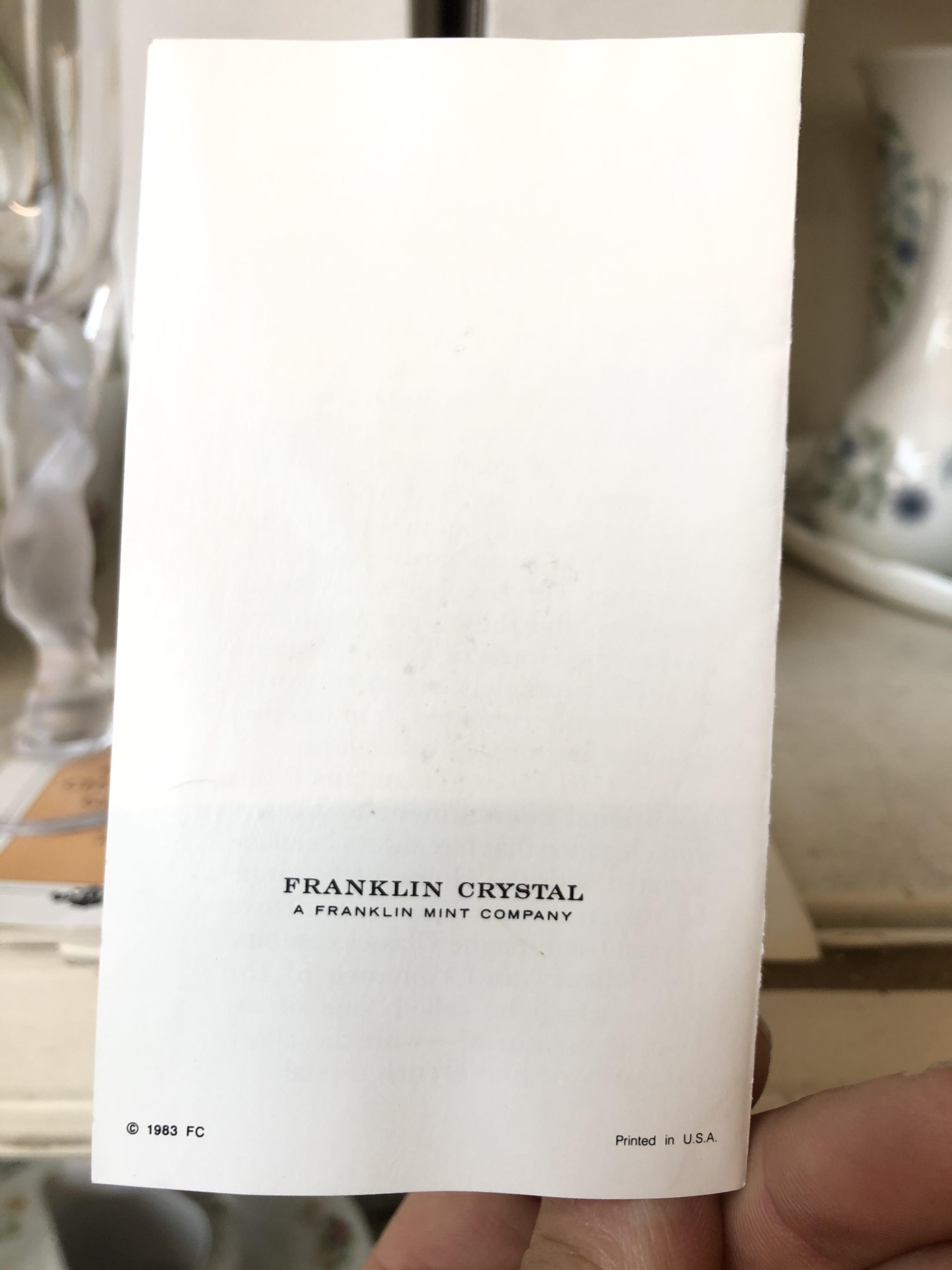 A set of six Franklin Crystal Faberge champagne glasses - Bild 5 aus 10