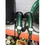 2 electric hedge trimmers