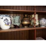5 jugs and vases including Losol ware