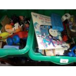 2 boxes of children's toys