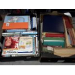 2 boxes of books and DVDs etc