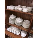 Approx. 72 pieces of Haviland France china dinner ware made for Osler Calcutta together with 15 Rose