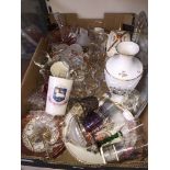 Box of mainly glassware nd some china